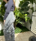 Jean Baggy Taille Haute – Style & Confort au Quotidien – Image 3